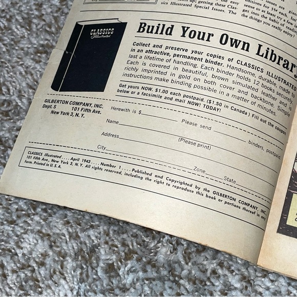 VINTAGE 1943 GOLDEN AGE The Three Musketeers Classics Illustrated Comic #1 - Picture 3 of 7